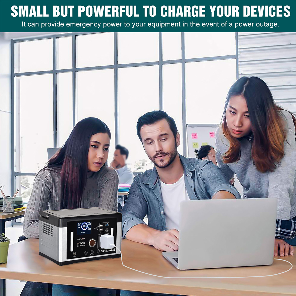 Máy phát điện năng lượng mặt trời thông minh 700W để sạc điện chiếu sáng khẩn cấp